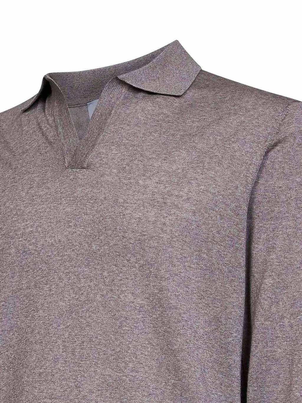 D4.0 Ribbed V-Neck Polo Shirt
