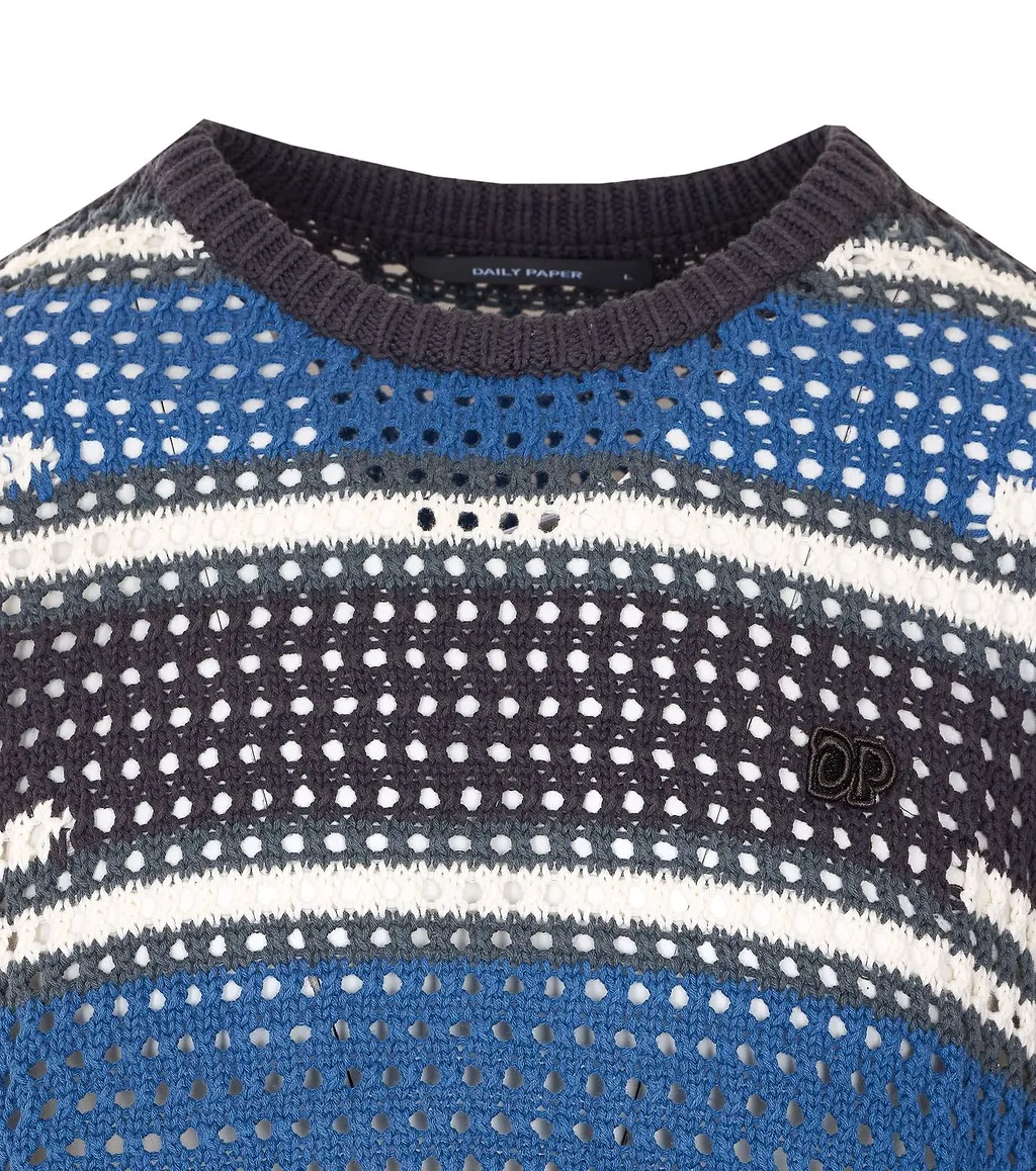 Daily Paper Kente Crochet Stripe T-Shirt