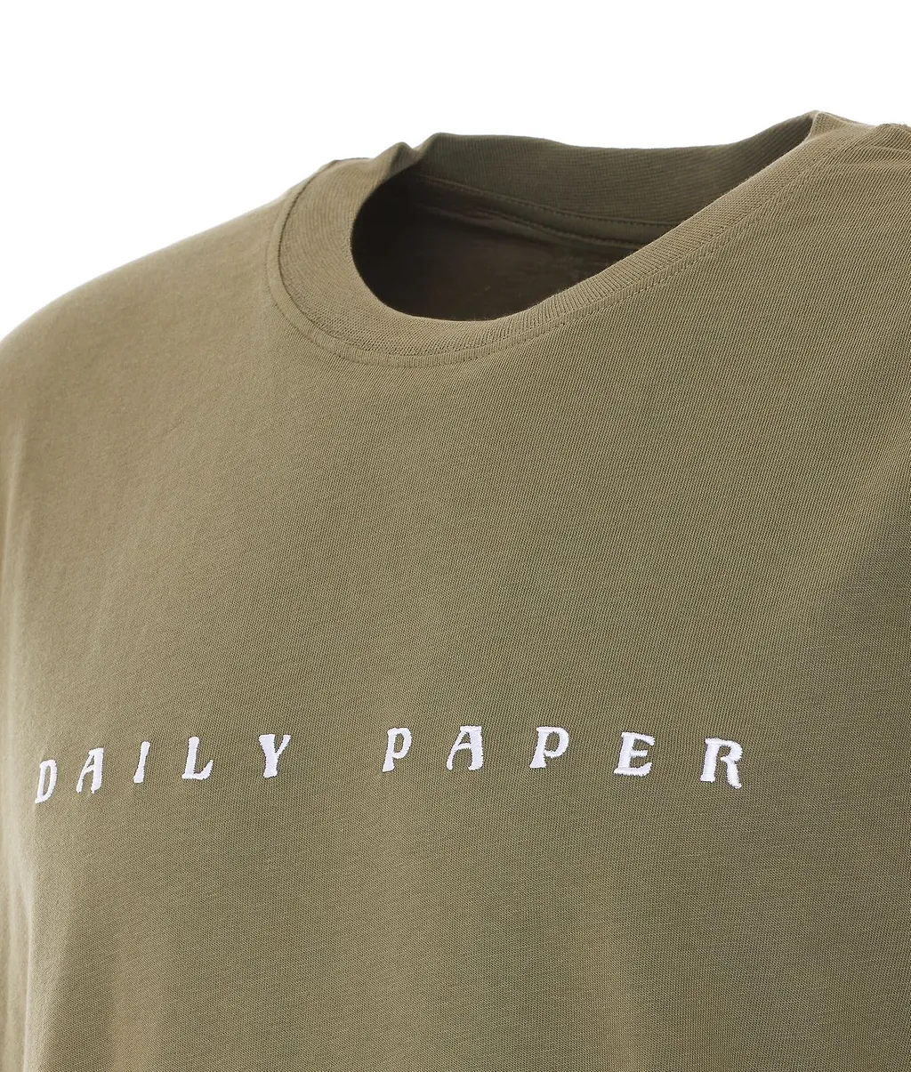Daily Paper Logo Embroidered Crewneck T-Shirt