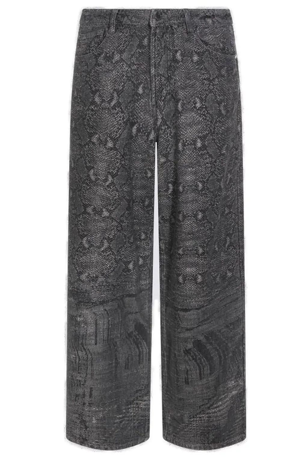 Daily Paper Printed Wide-Leg Jeans
