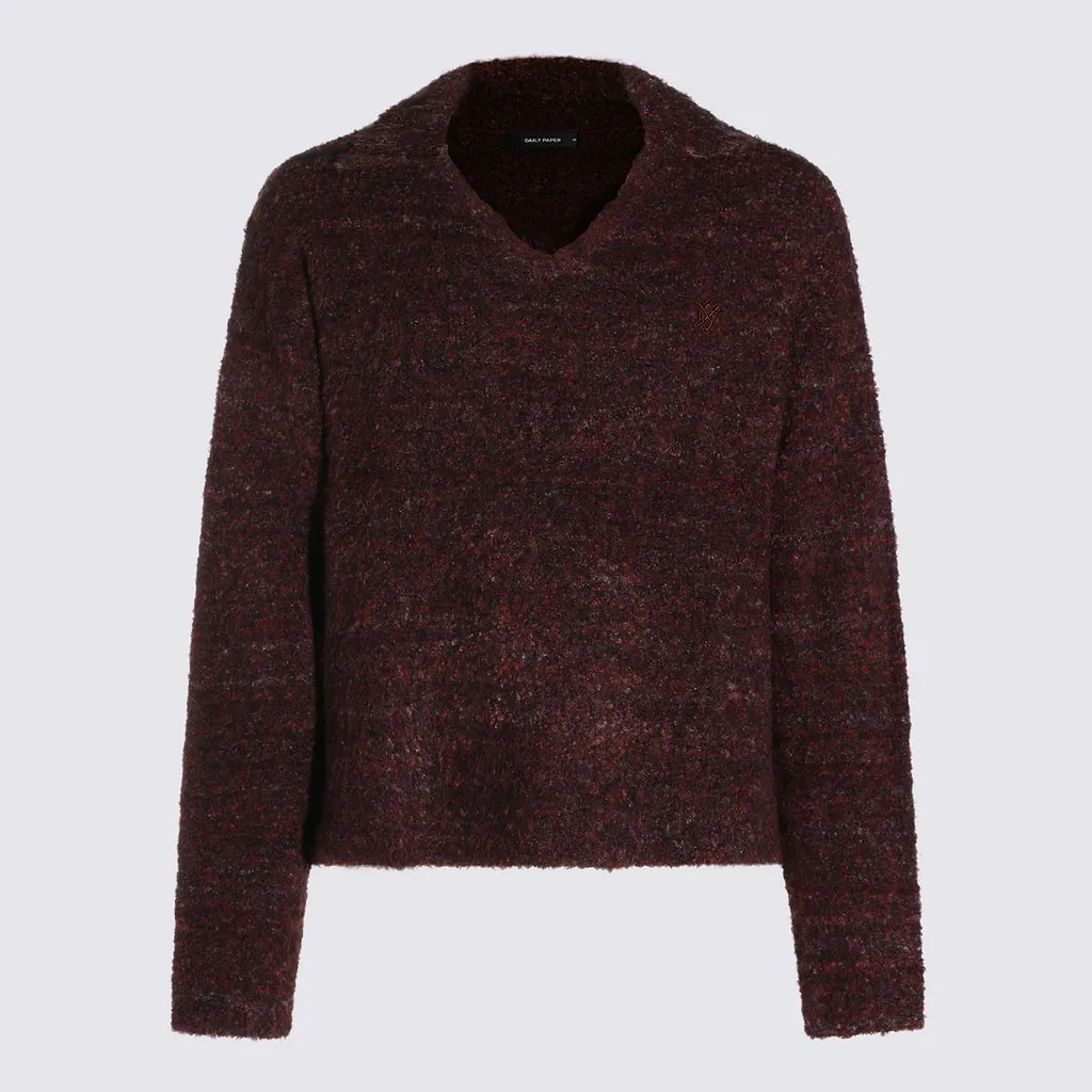Daily Paper Uomo Textured Knitted Sweater