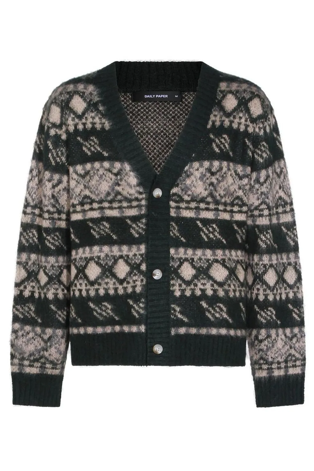 Daily Paper V-Neck Button-Up Cardigan