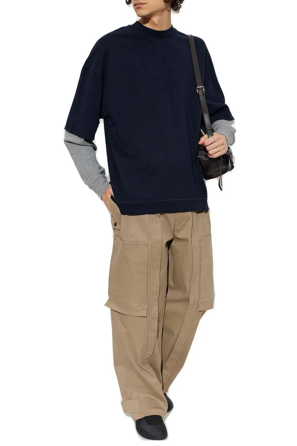 Troy Double Colour Sleeved T-Shirt