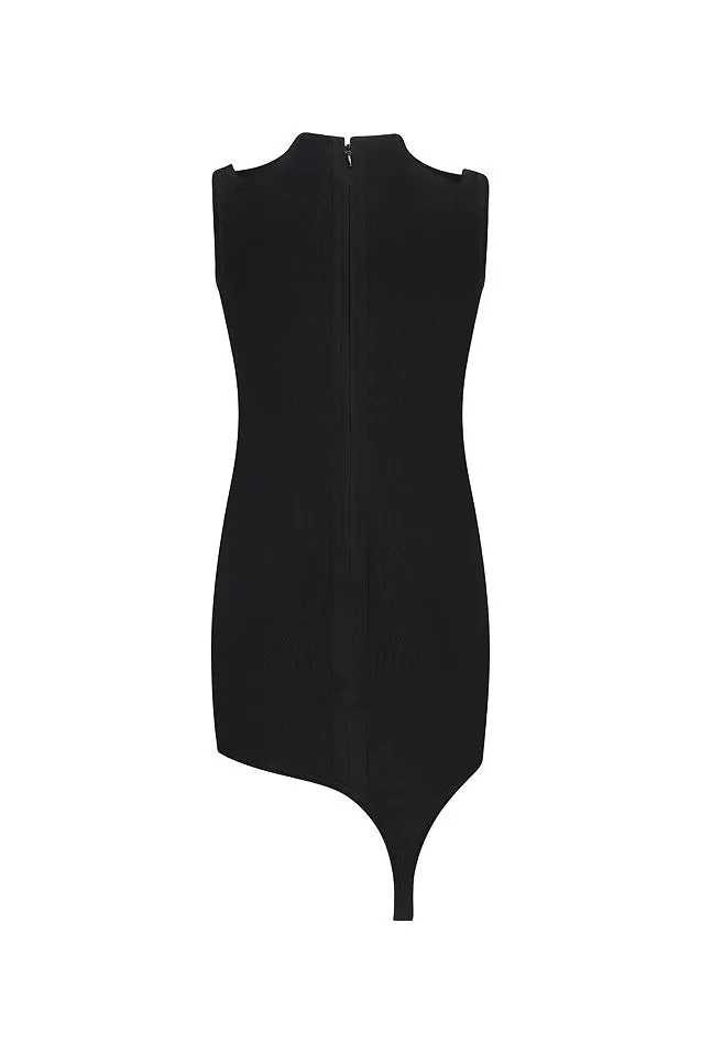 David Koma Buckle-Embellished Off-Shoulder Mini Dress