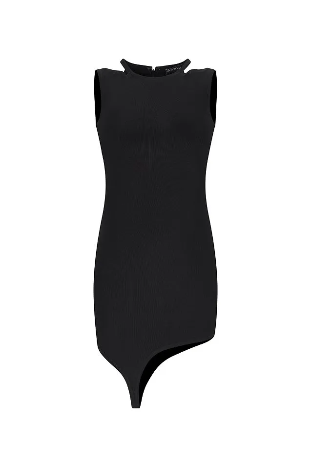 David Koma Buckle-Embellished Off-Shoulder Mini Dress