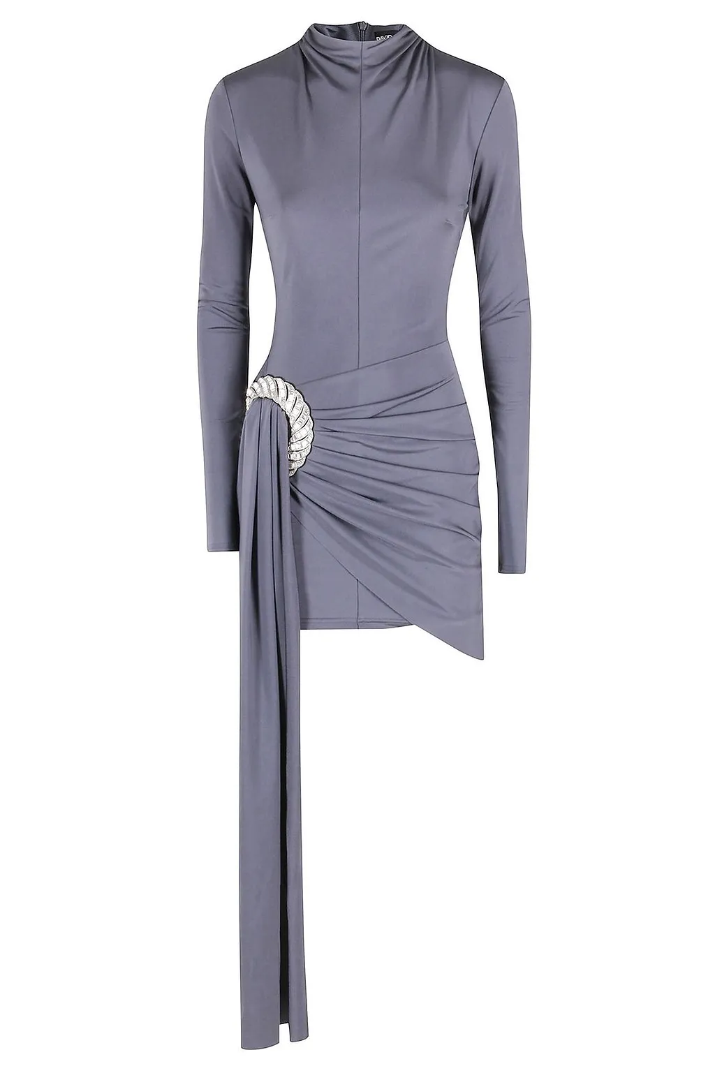 David Koma Crystal Drape Mini Dress