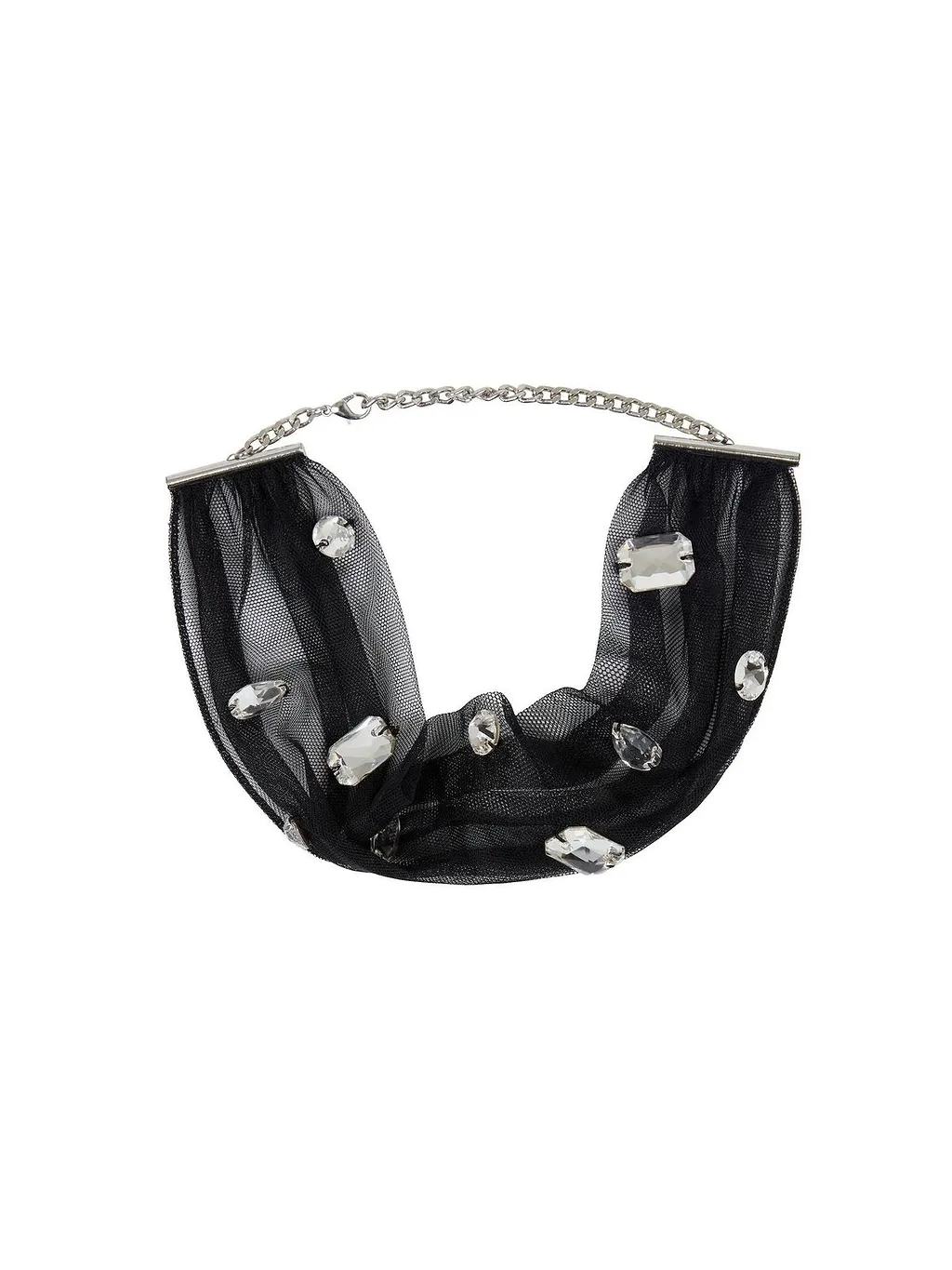 David Koma Crystal Embellished Choker Necklace
