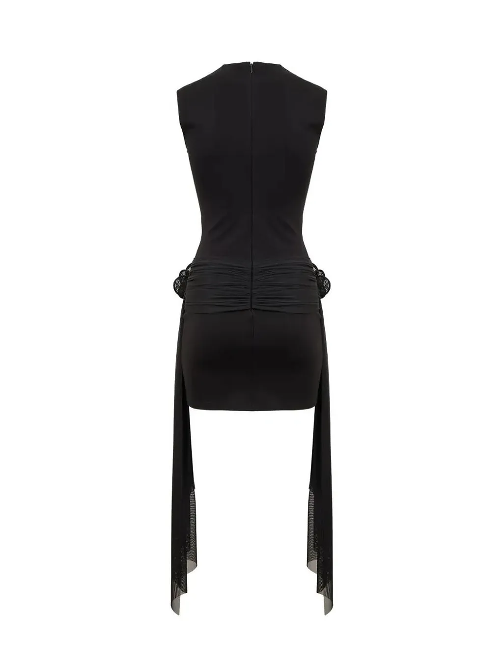 David Koma Draped Floral Mini Dress