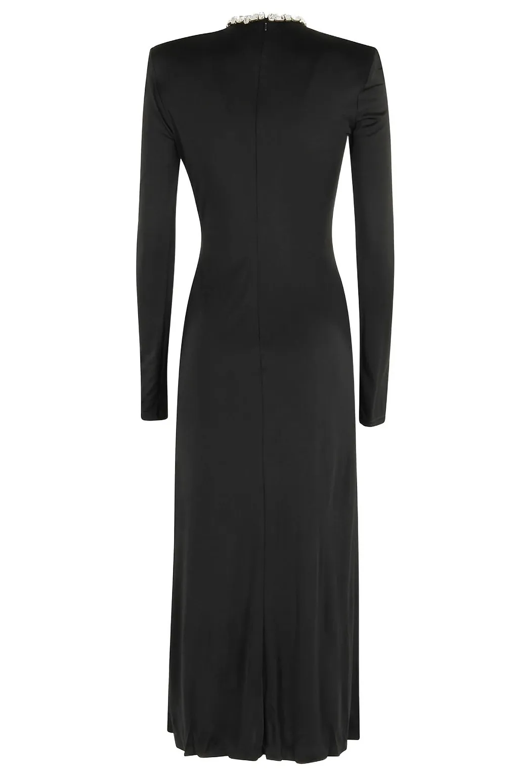 David Koma Draped Embellished Long Dress