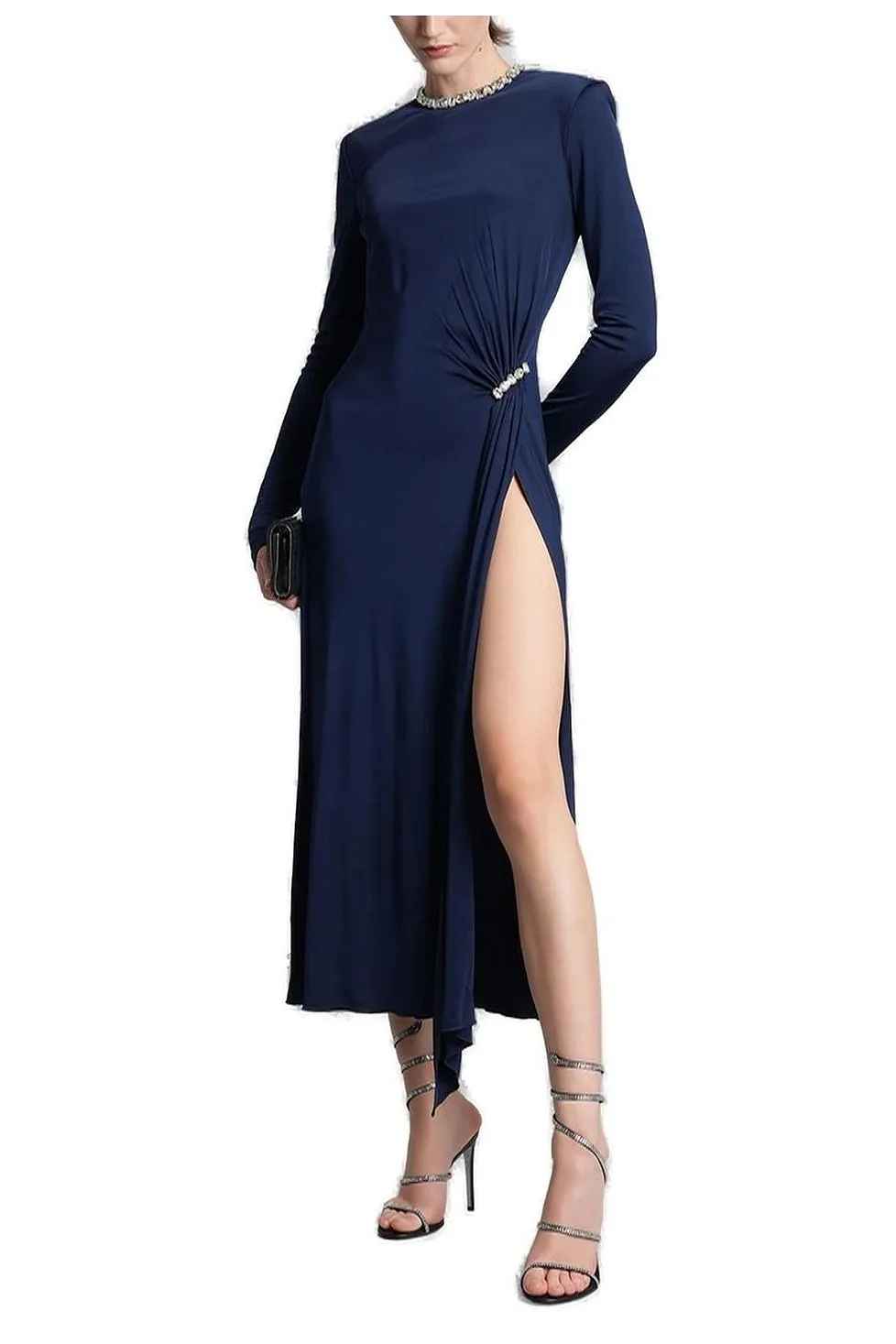 David Koma Embellished Long Dress