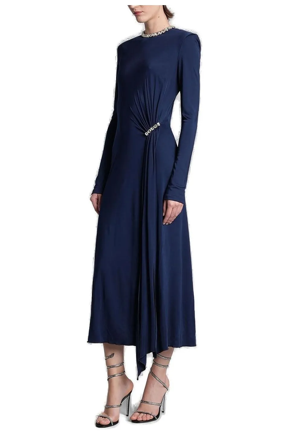 David Koma Embellished Long Dress