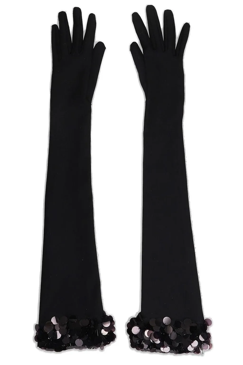 David Koma Payette Embroidered Long Gloves