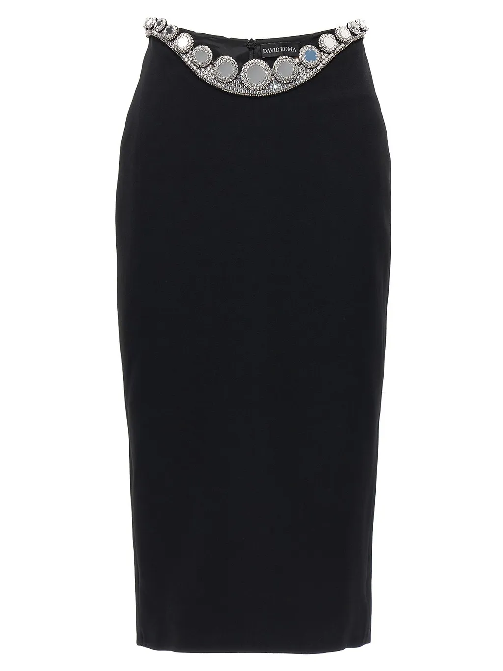 David Koma Embellished Waist Pencil Skirt