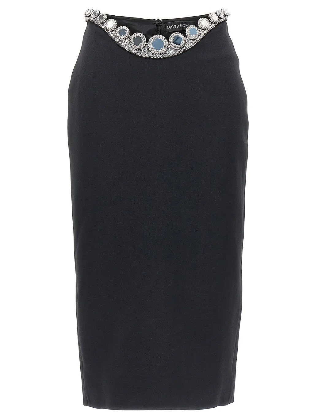 David Koma Embellished Waist Pencil Skirt