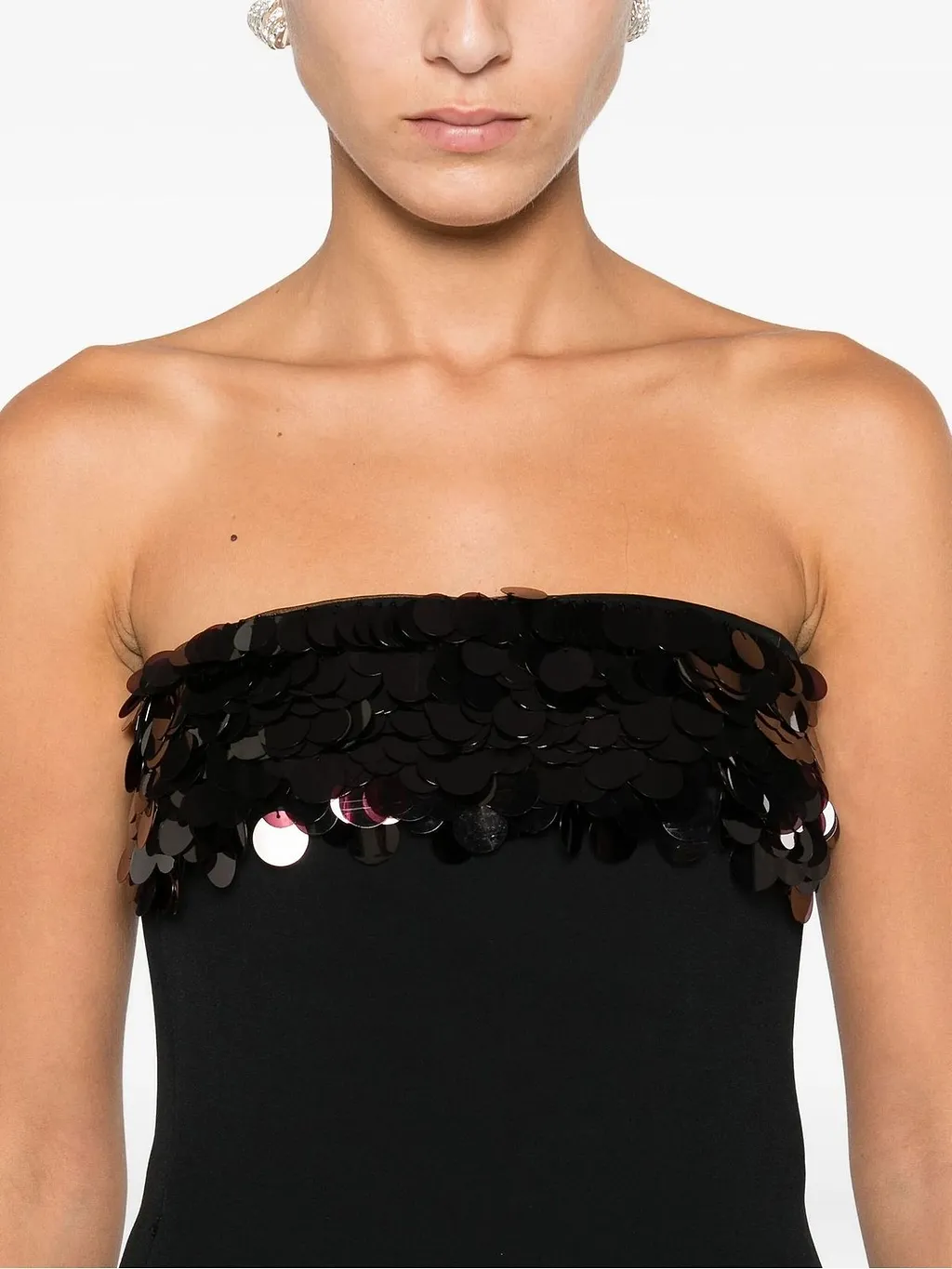David Koma Sequin Trim Mini Dress