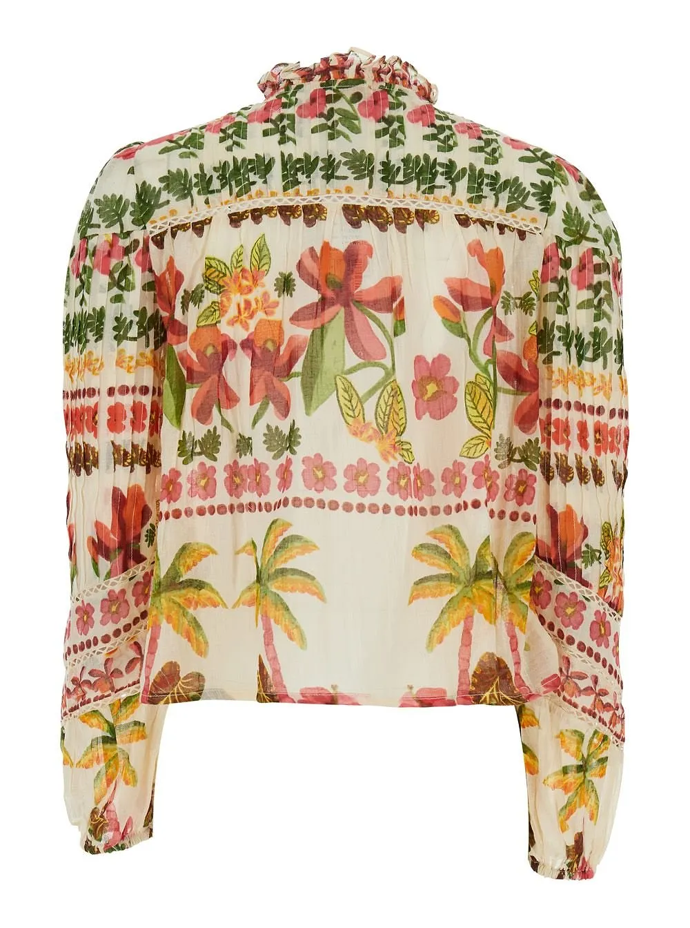 Axelle Printed Pleated Top
