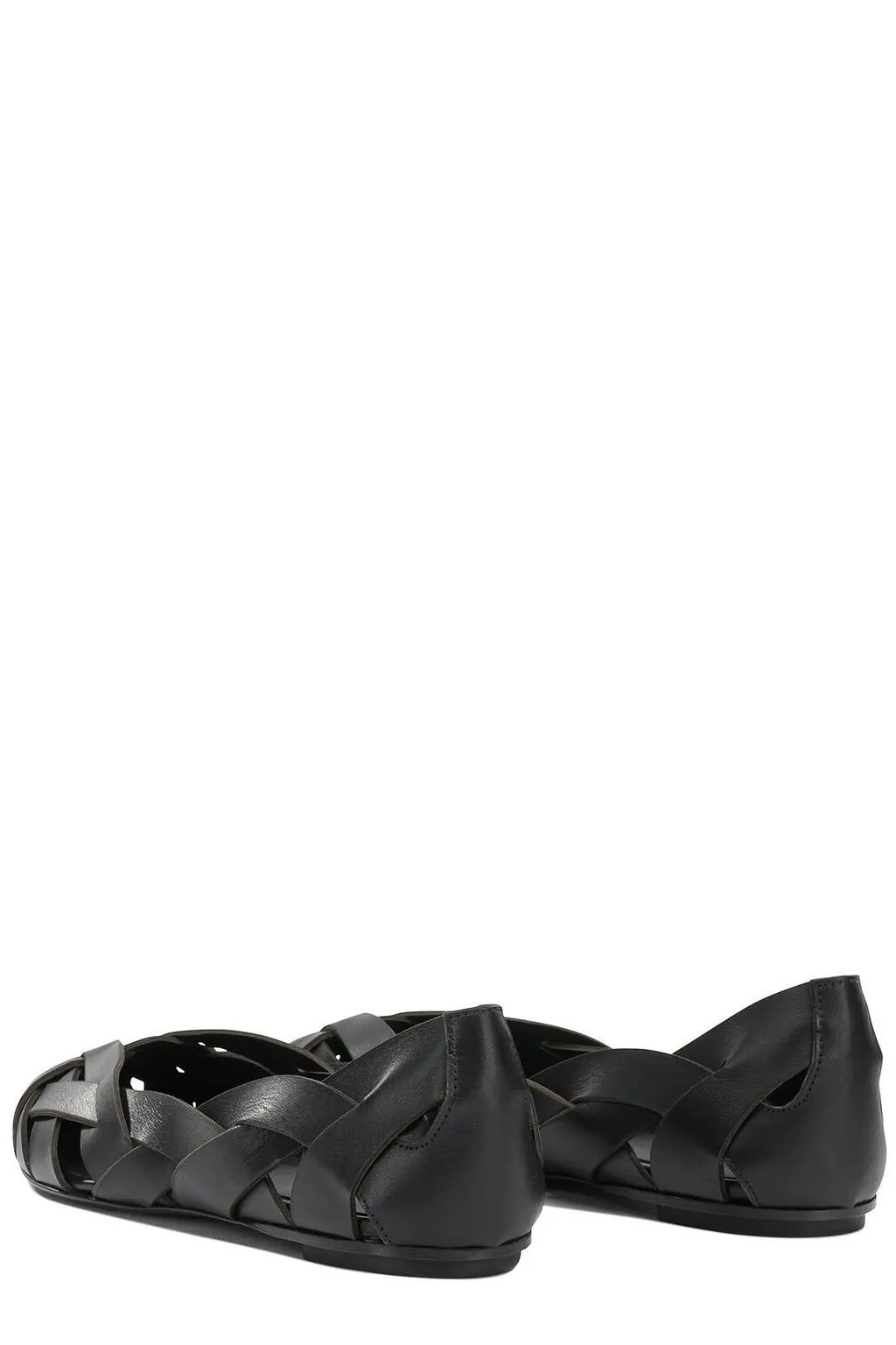 Del Carlo Woven Pointed Ballet Flats