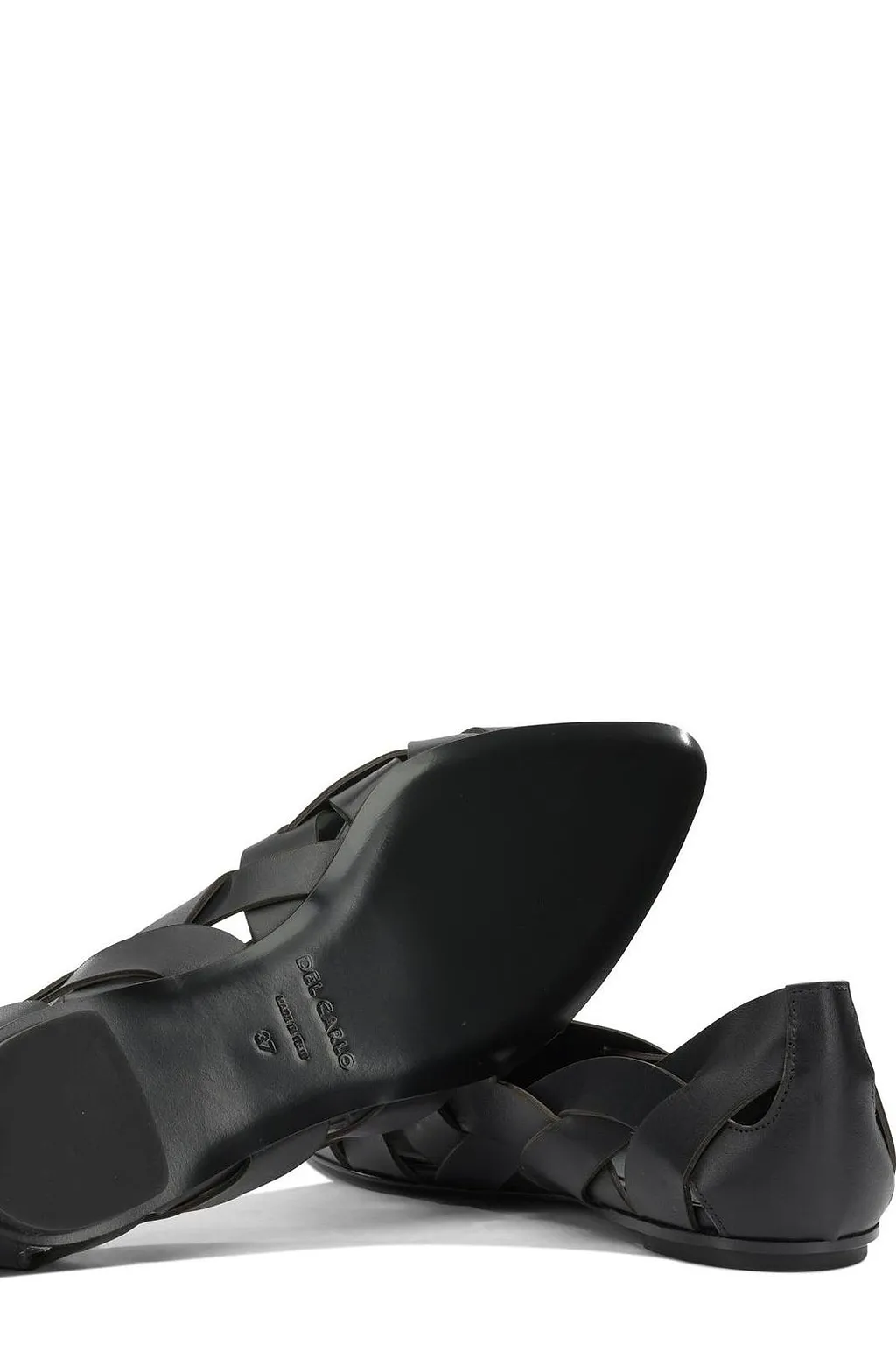 Del Carlo Woven Pointed Ballet Flats