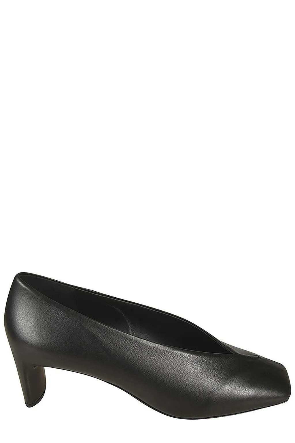 Del Carlo Square-Toe Mid-Heel Pumps
