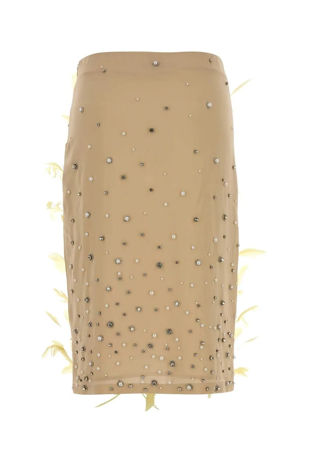 Des Phemmes Plume Embellished Skirt