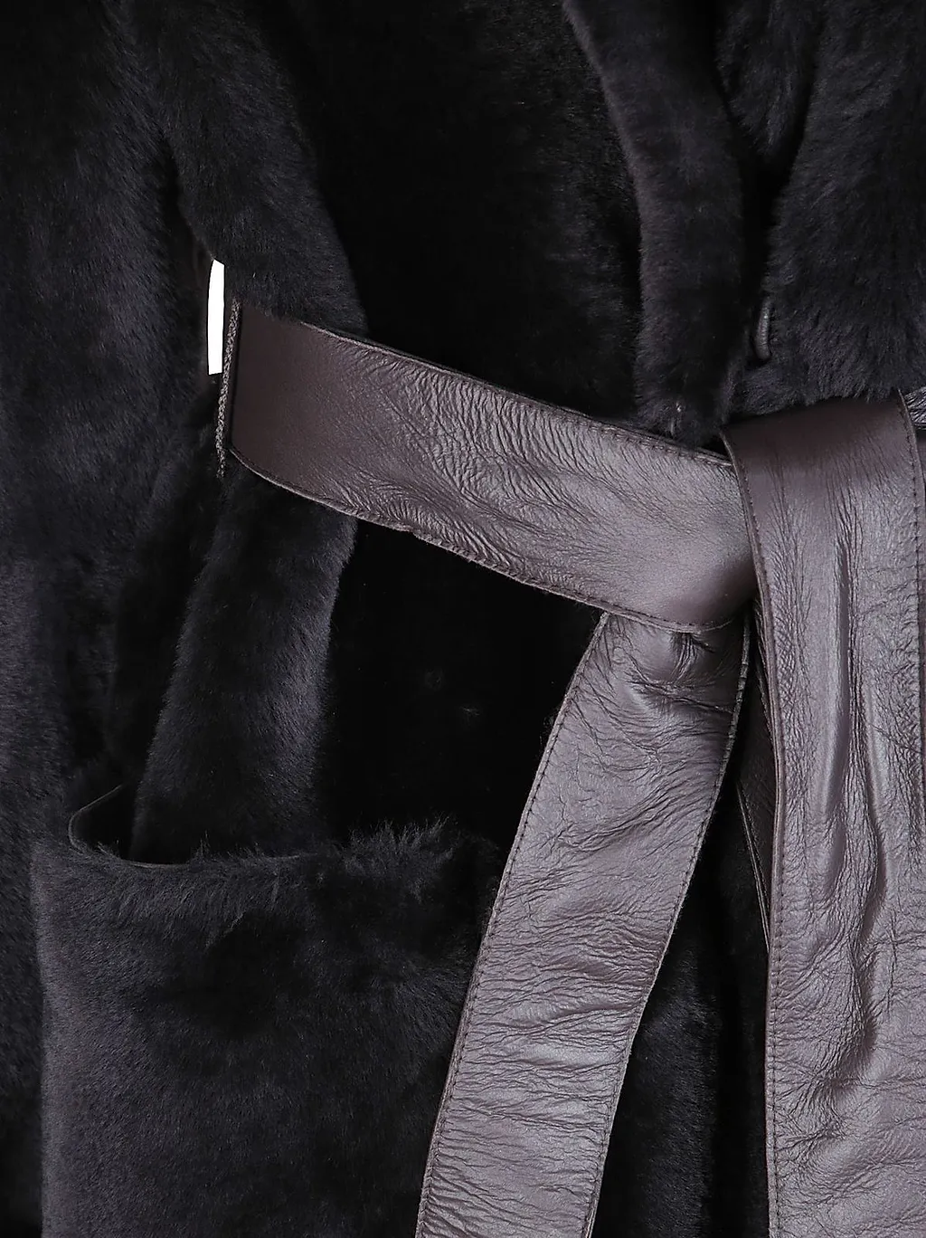 Desa 1972 Reversible Shearling Belted Coat