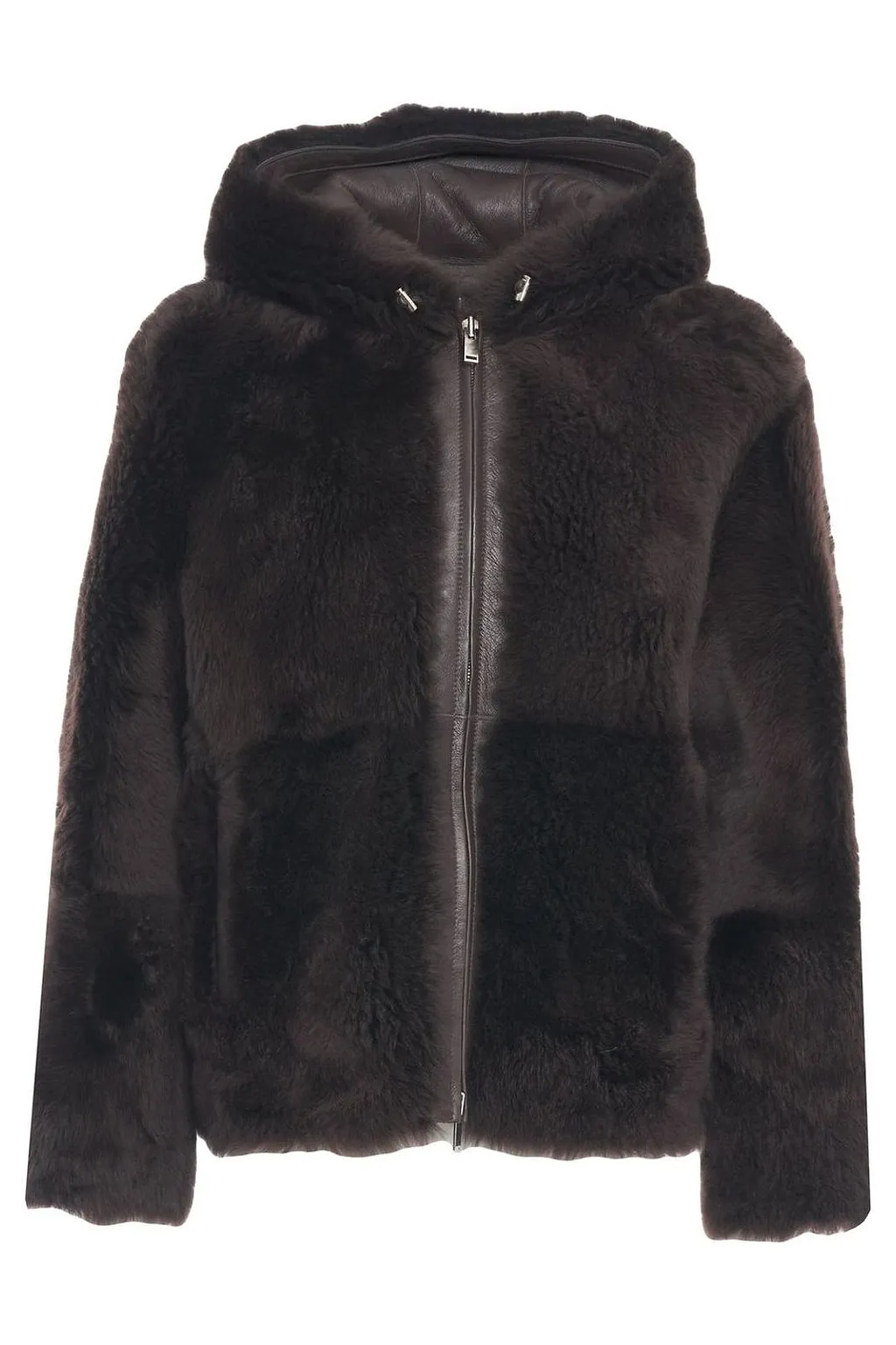 Shearling Hoodie Jacket