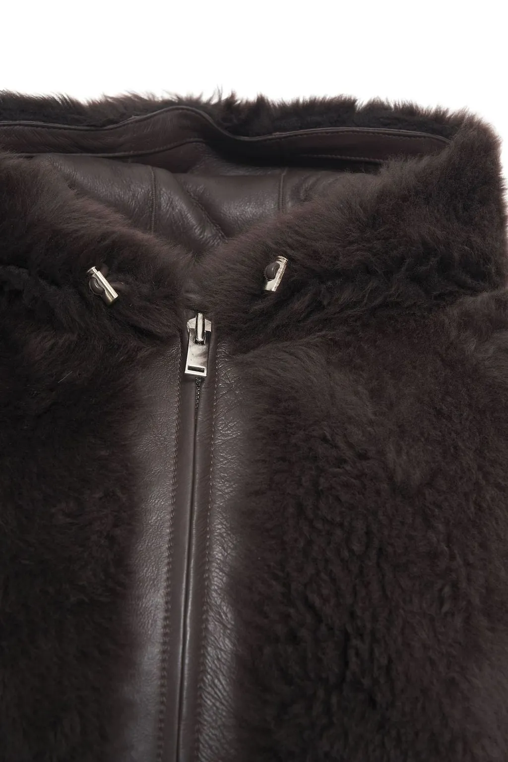Shearling Hoodie Jacket