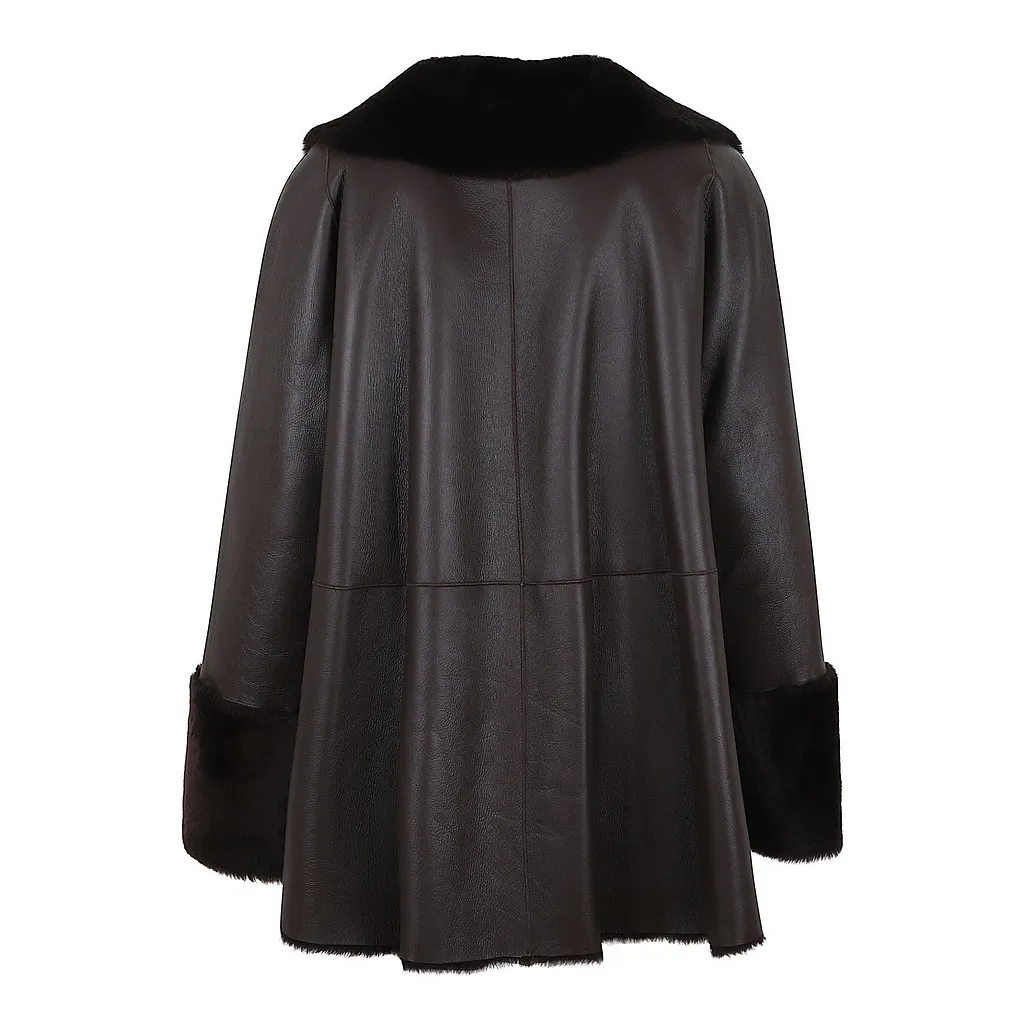 Desa 1972 Shearling Trim Coat