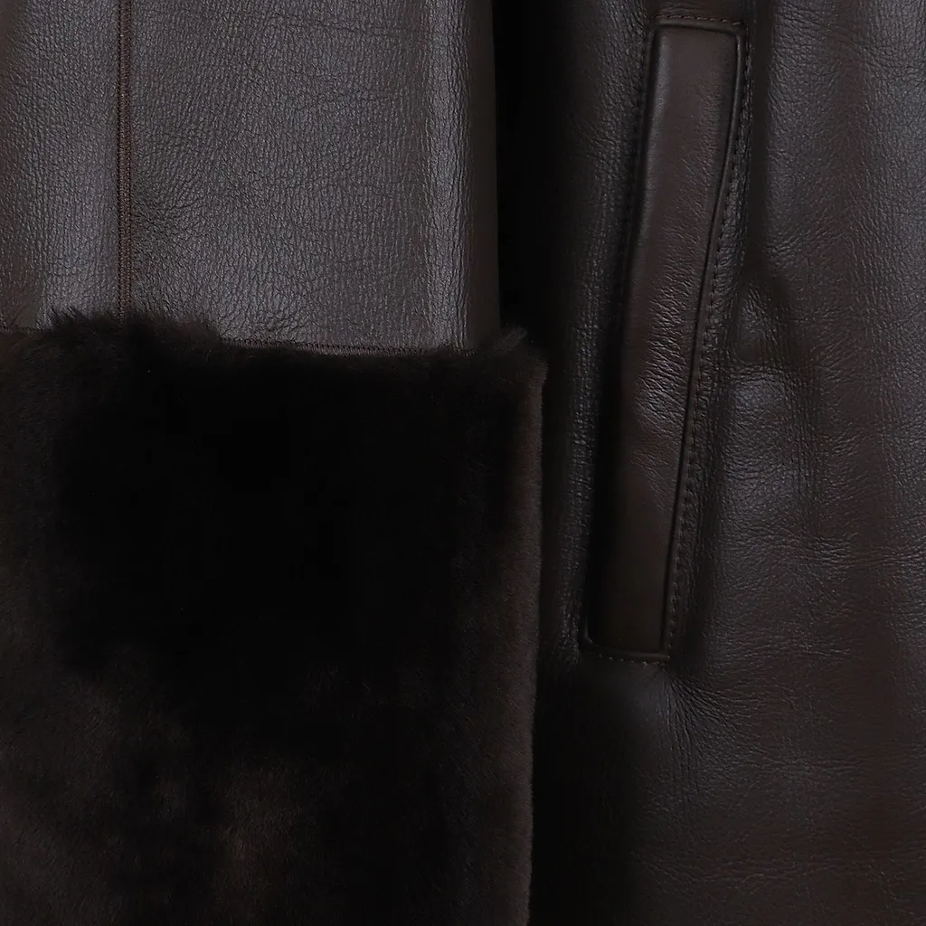 Desa 1972 Shearling Trim Coat