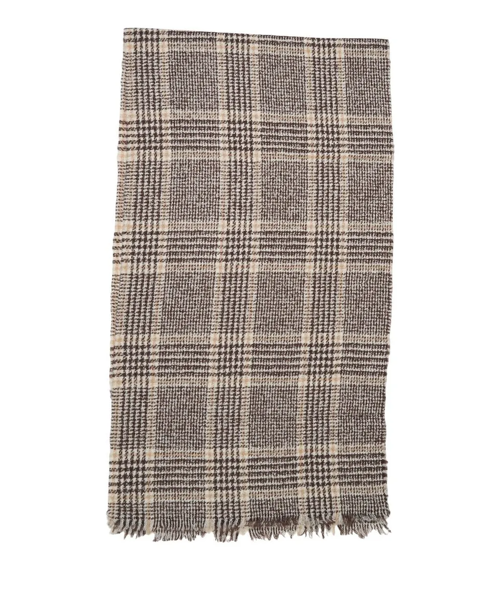 Destin Mega Grande Checkered Pattern Scarf