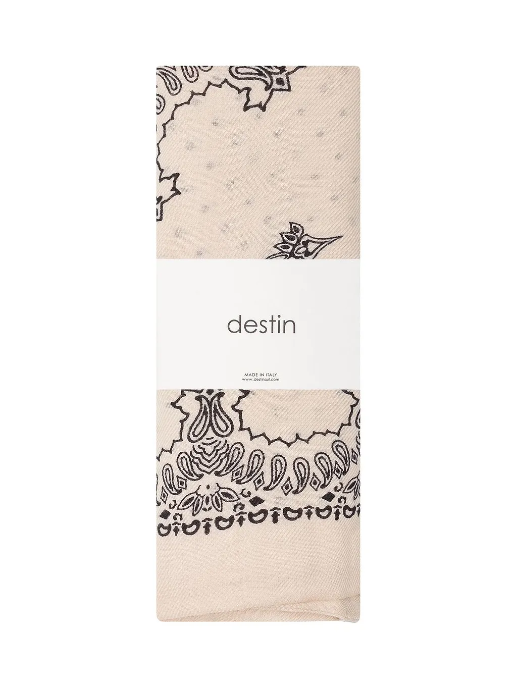 Destin Printed Triangle Bandana Scarf