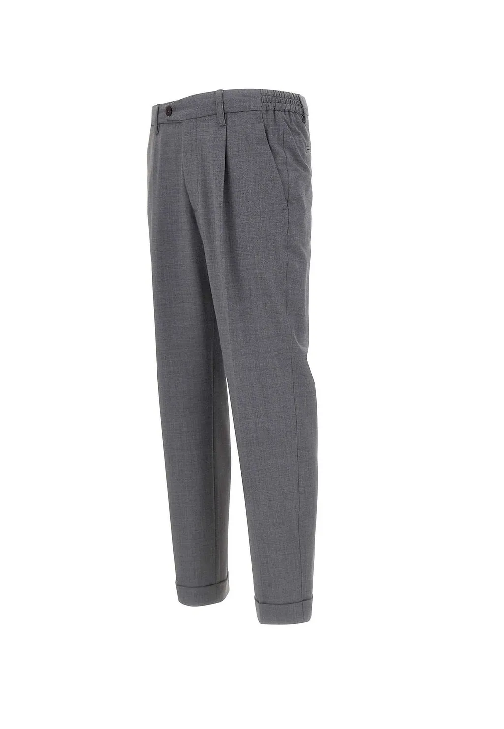 Pleated Cuffed Pants