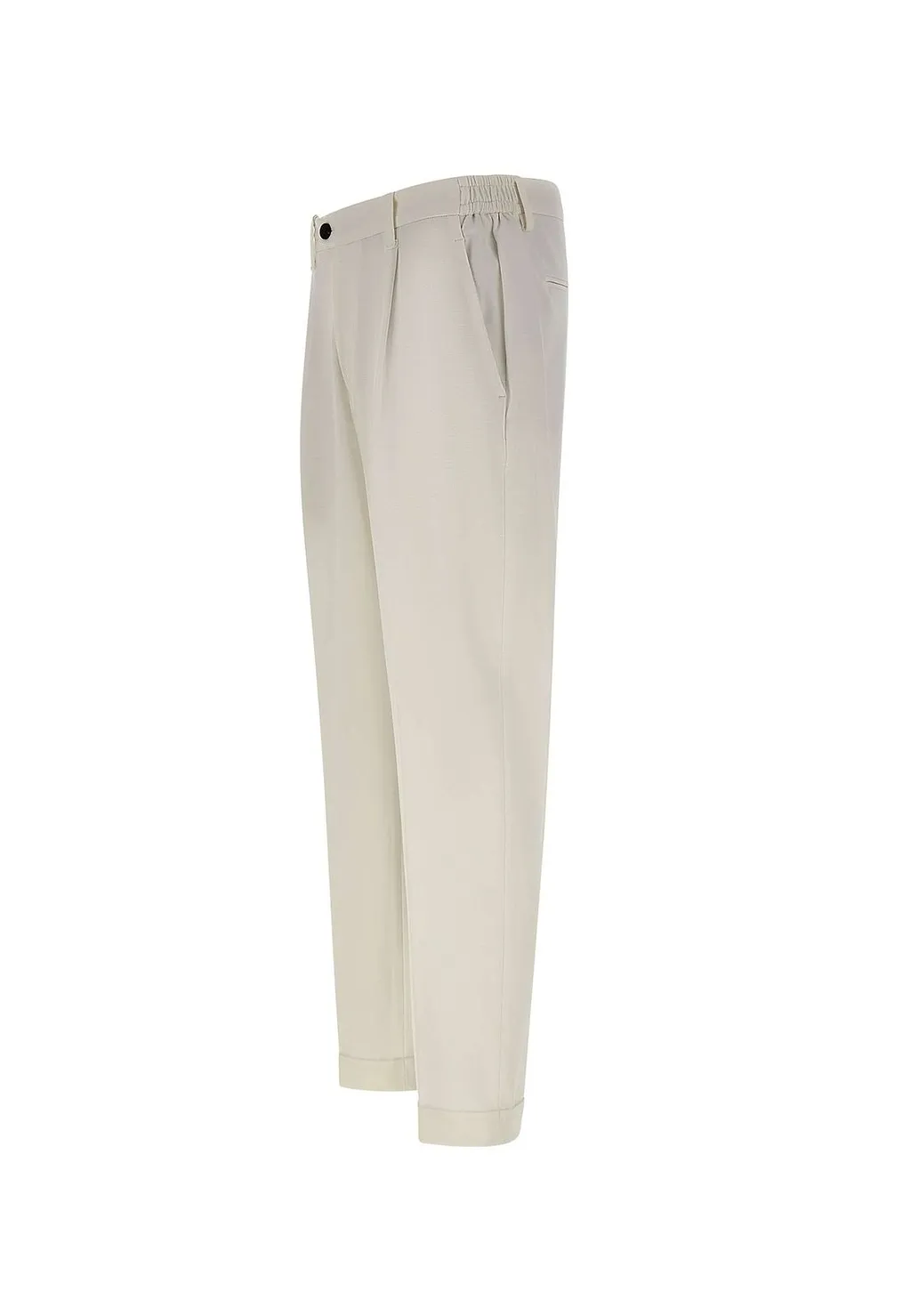 Devore Pleated Straight-Leg Pants