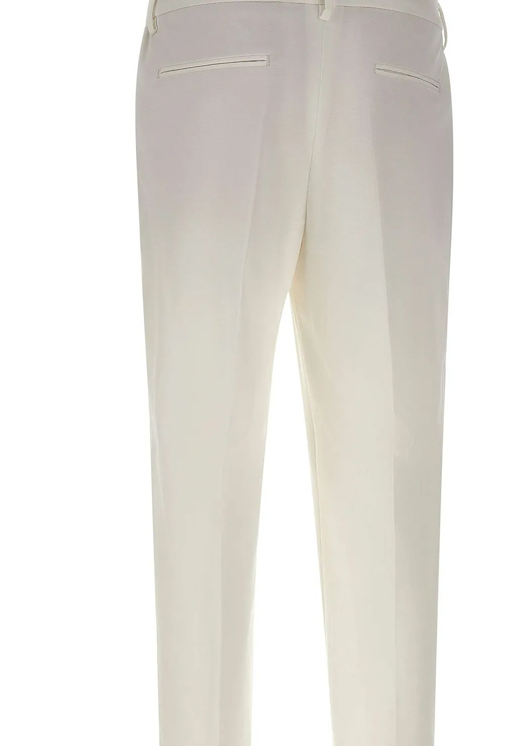 Devore Pleated Straight-Leg Pants