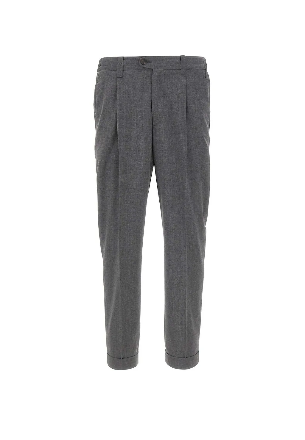 Pleated Straight-Leg Pants