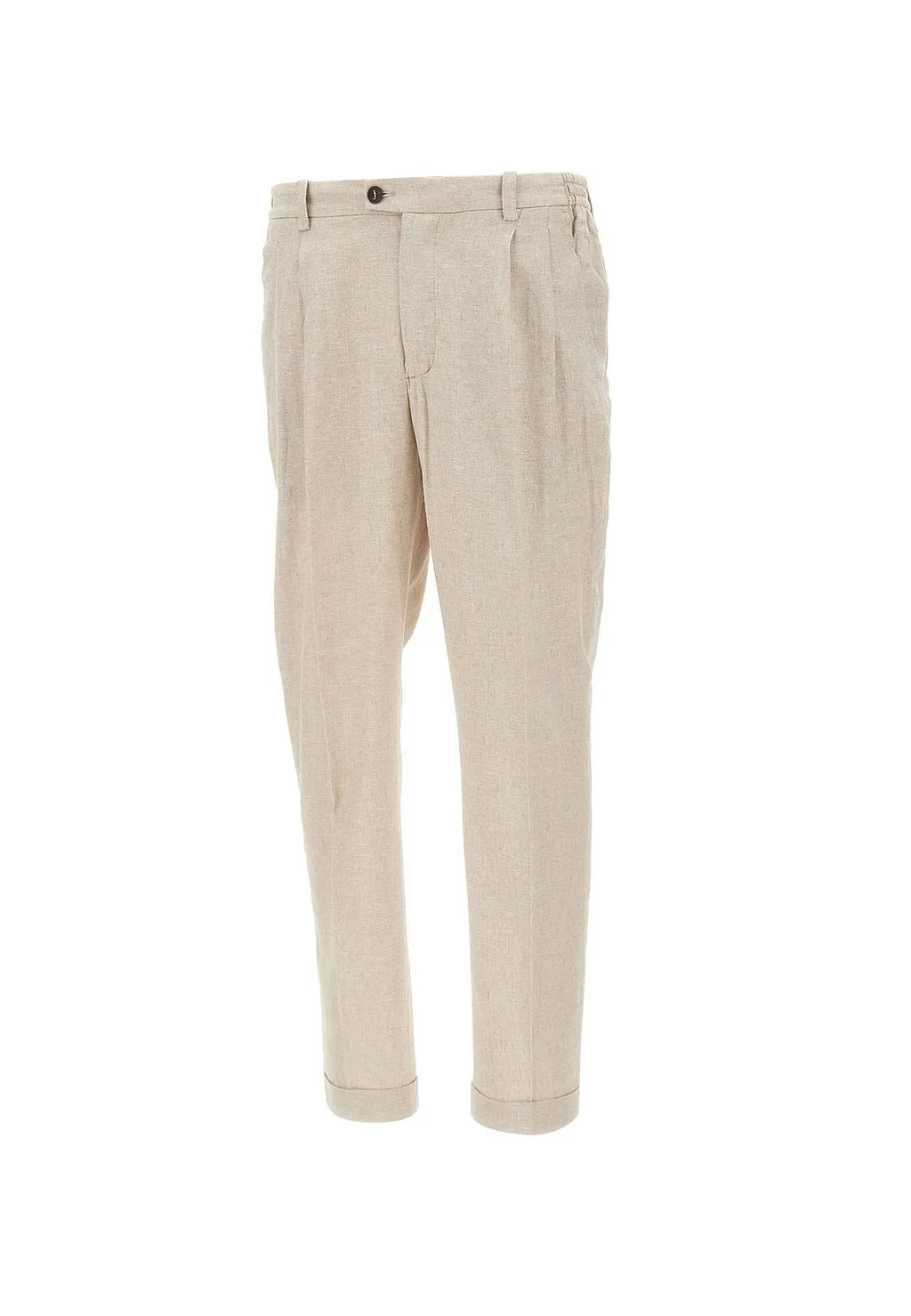 Devore Pleated Straight-Leg Pants