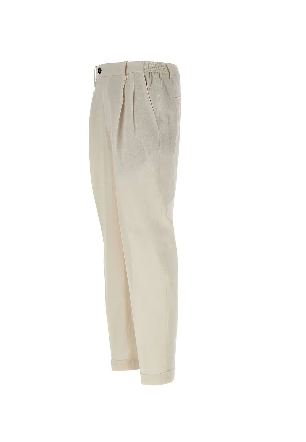 Devore Pleated Straight-Leg Pants
