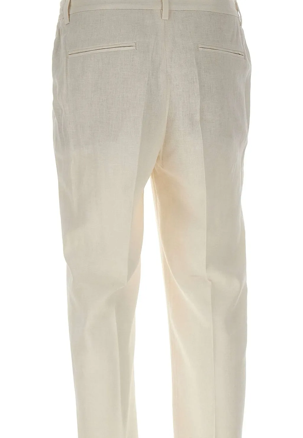 Devore Pleated Straight-Leg Pants