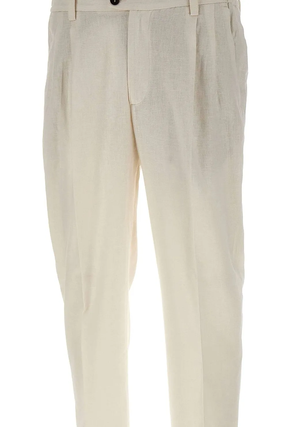 Devore Pleated Straight-Leg Pants