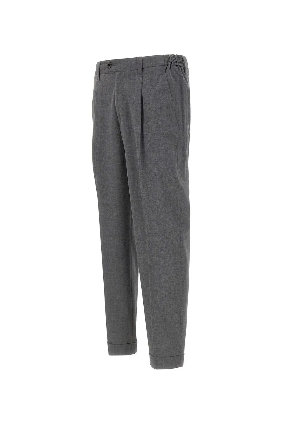 Pleated Straight-Leg Pants