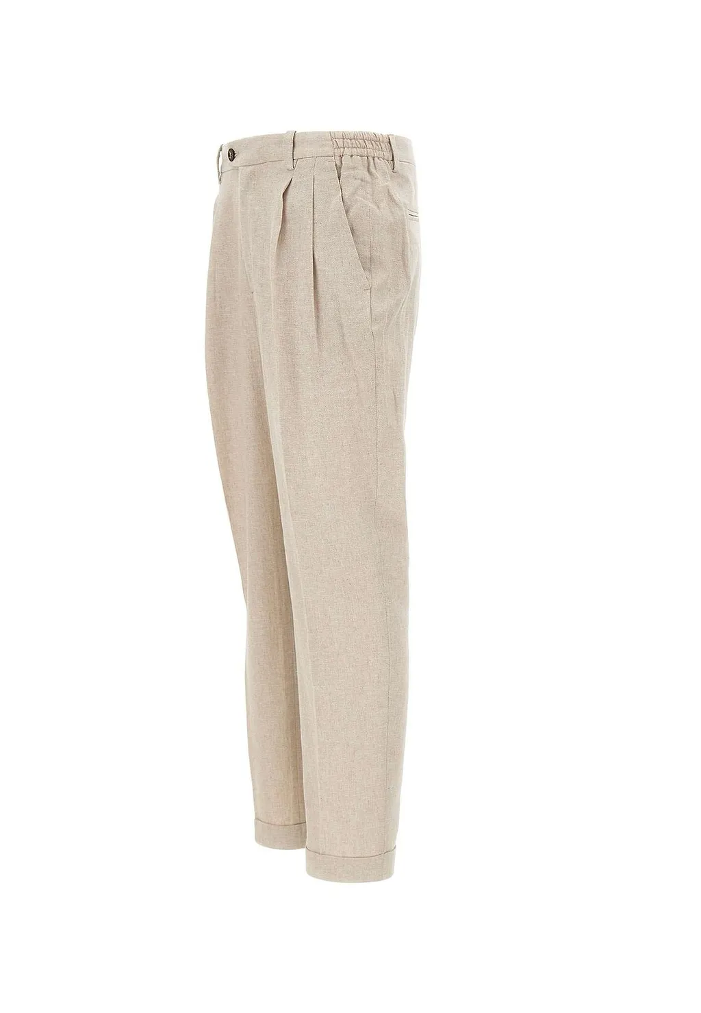 Devore Pleated Straight-Leg Pants
