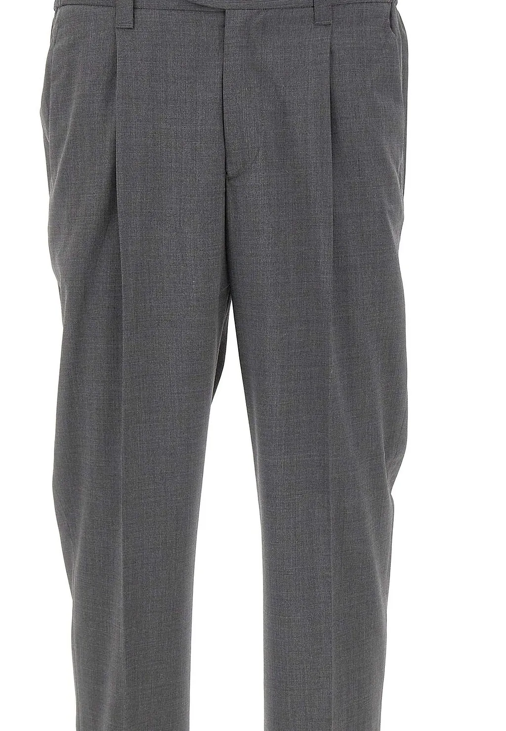 Pleated Straight-Leg Pants
