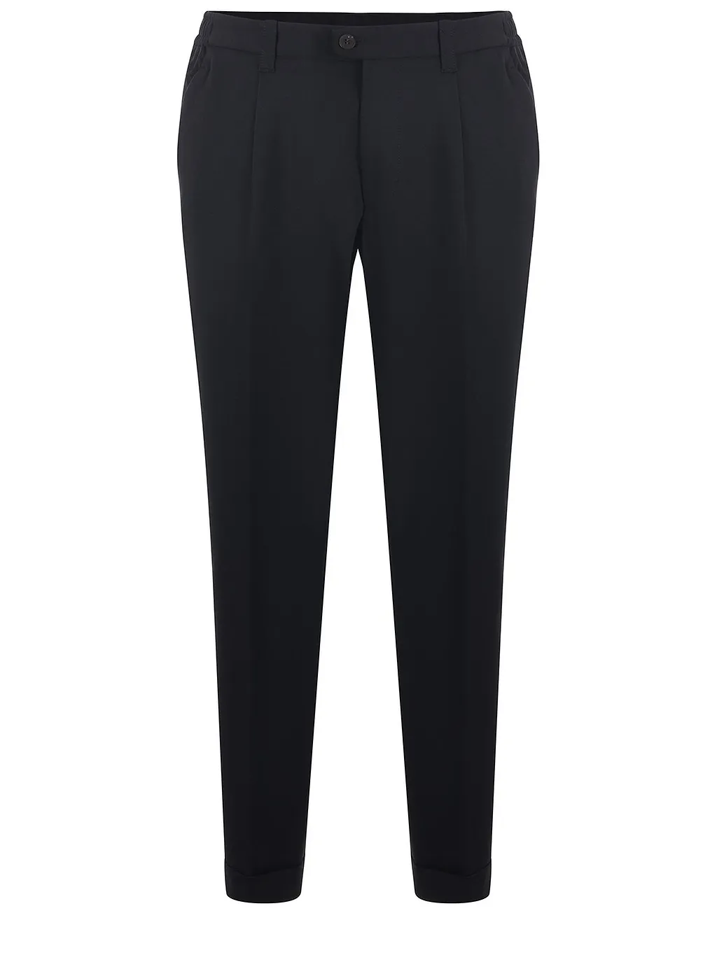 Devore Pleated Straight-Leg Pants