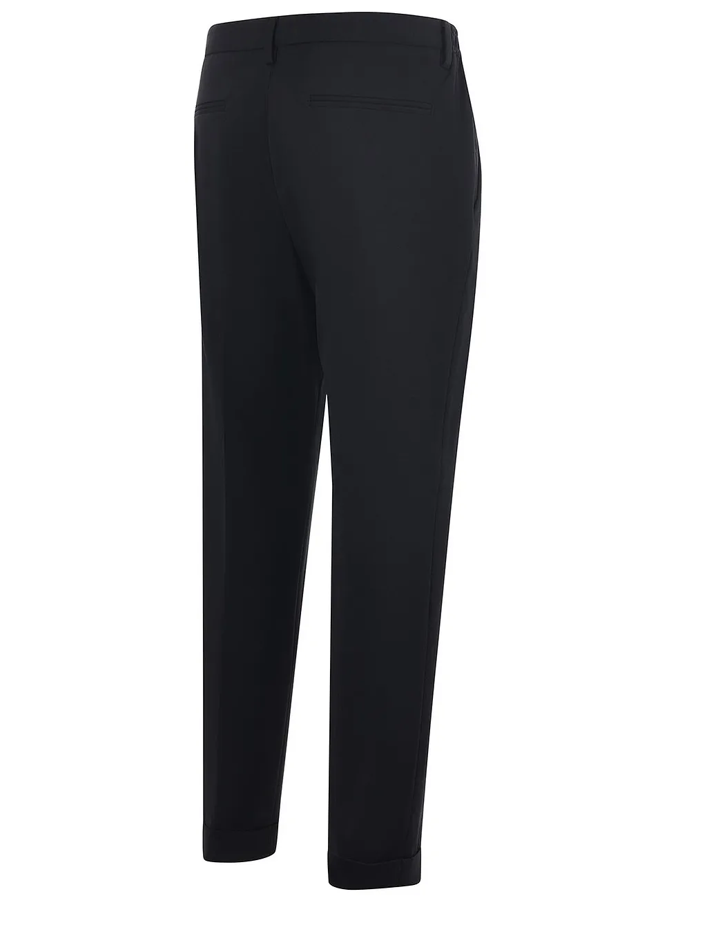 Devore Pleated Straight-Leg Pants