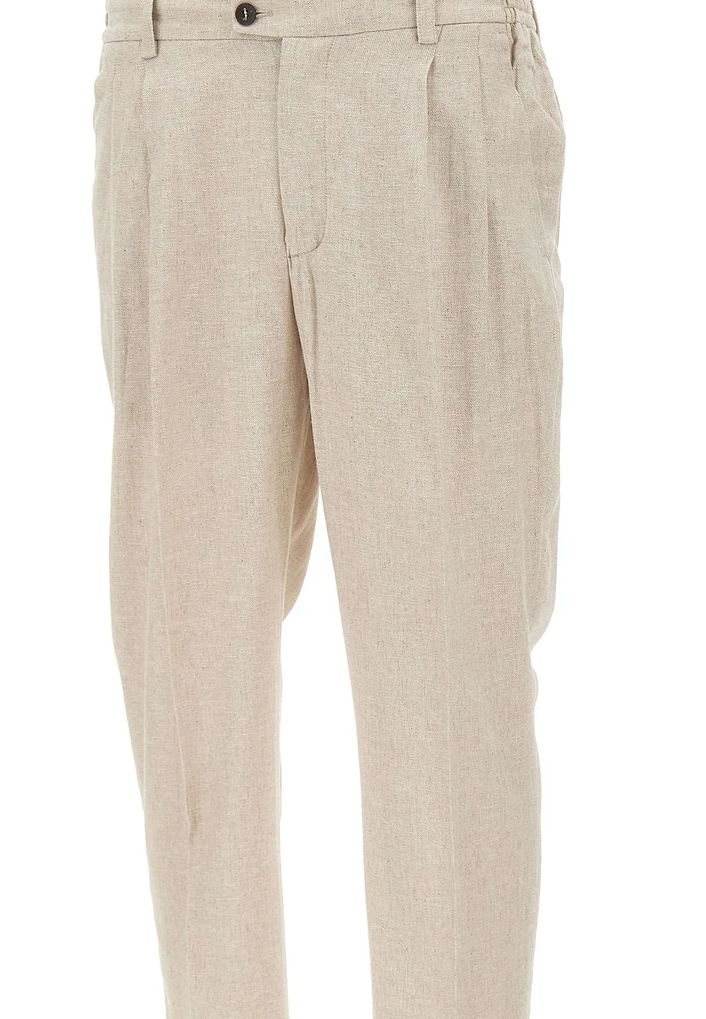 Devore Pleated Straight-Leg Pants