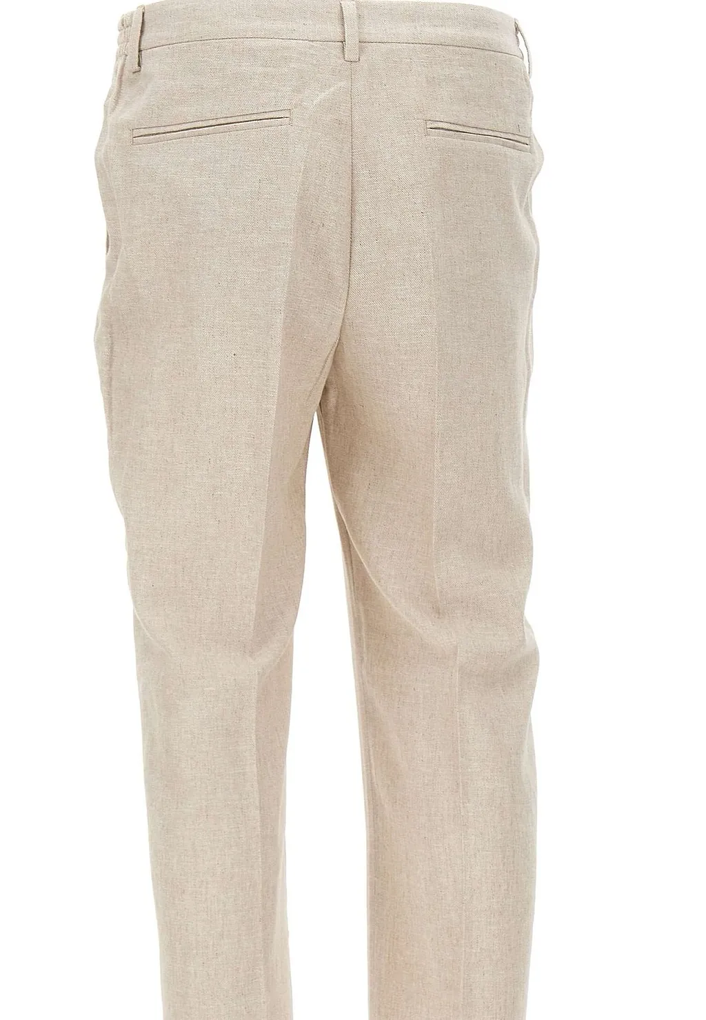 Devore Pleated Straight-Leg Pants