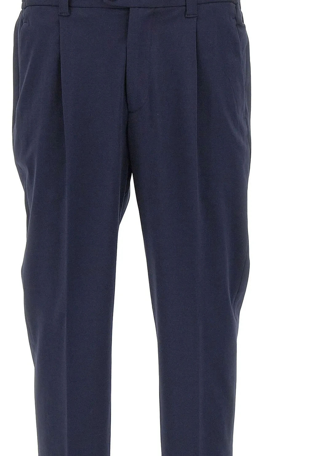 Pleated Straight-Leg Pants