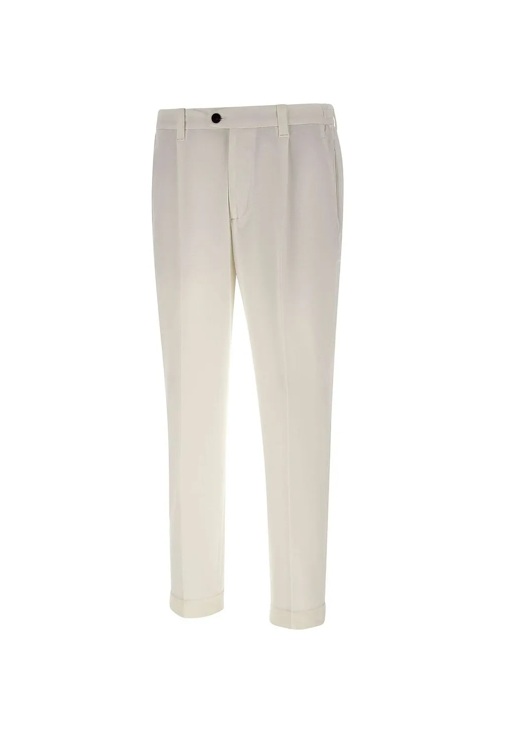 Devore Pleated Straight-Leg Pants