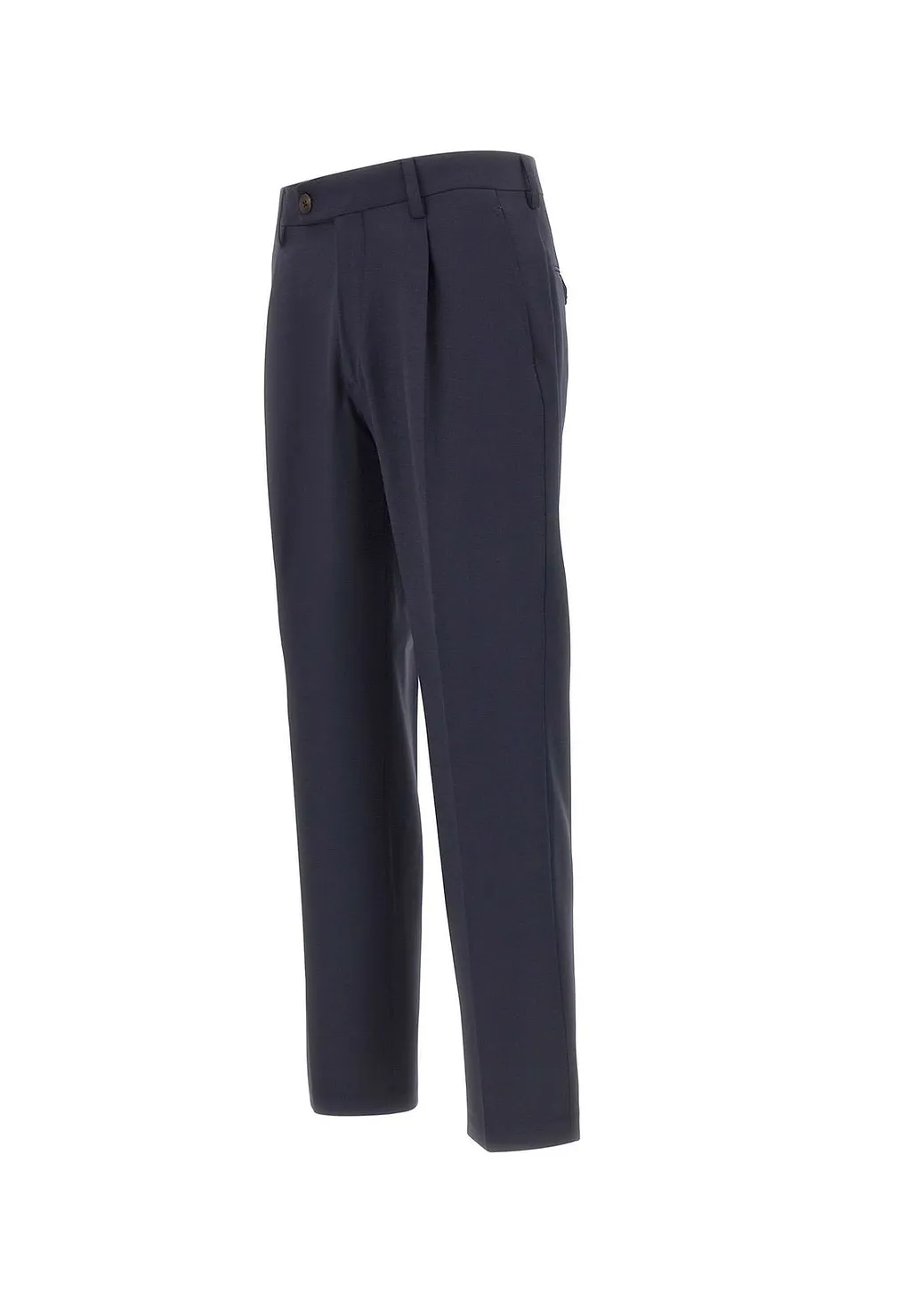 Pleated Straight-Leg Pants