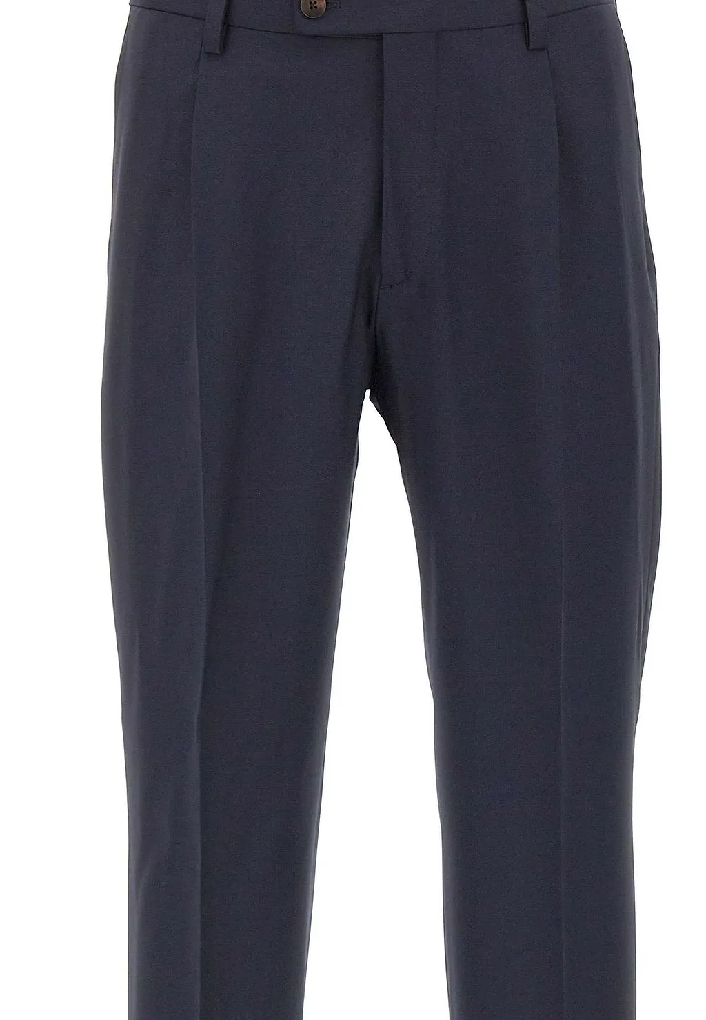 Pleated Straight-Leg Pants